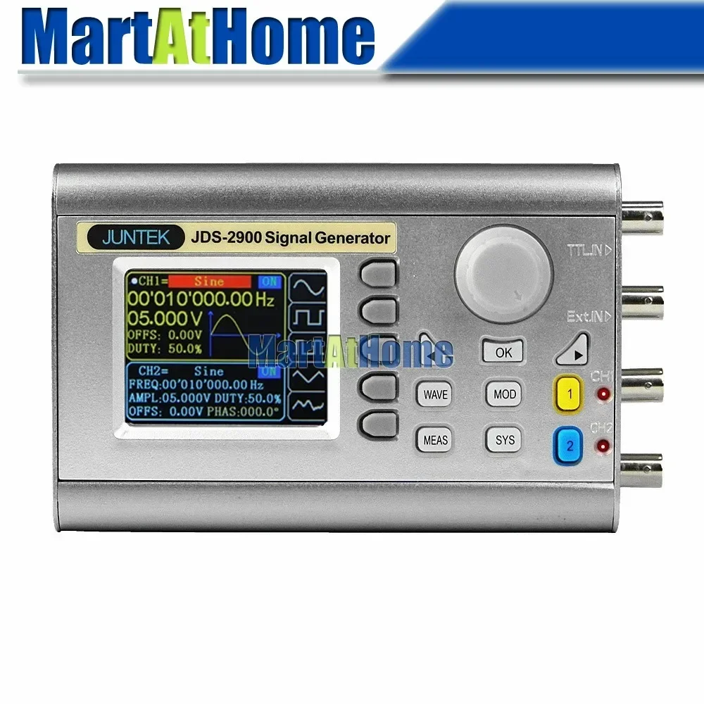 Generator Sinyal DDS Dua Salur - Function Arbitrary Waveform Generator ulasan dan harga